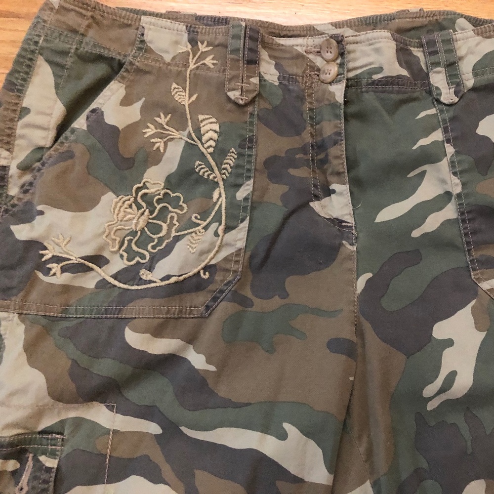 Cargo Camouflage Cotton Pants - Picture 2 of 7